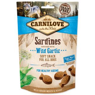 Carnilove pamlsky pre psov Sardines enriched with Wild garlic 200g