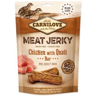 Carnilove proteínová tyčinka z kurčaťa a prepelice pre psy Jerky Snack Chicken with Quail Bar 100g