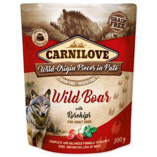 Carnilovepé dog Paté Wild Boar & rosehips 300 g
