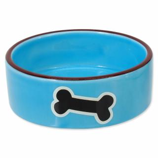 DOG FANTASY keramická miska kosť modrá 0,29l