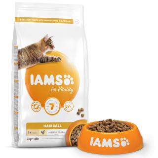 IAMS Cat Adult Hairball Chicken Hmotnosť balenia: 2 kg