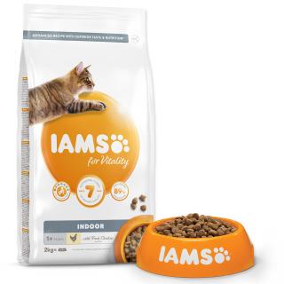 IAMS for Vitality Indoor Cat Food with Fresh Chicken Hmotnosť balenia: 2 kg