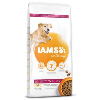 IAMS krmivo pre psov Senior Large Chicken Vyrábané vo variantoch: 12 Kg