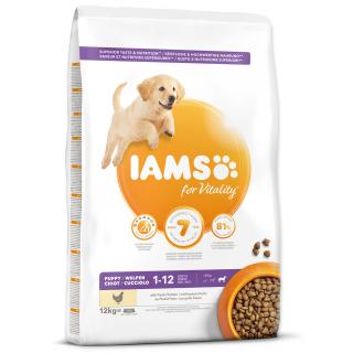 IAMS krmivo pre šteniatka Puppy Large Chicken Vyrábané vo variantoch: 3 kg