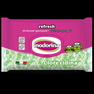 Inodorina antibakteriálne obrúsky 40ks (clorexidina)