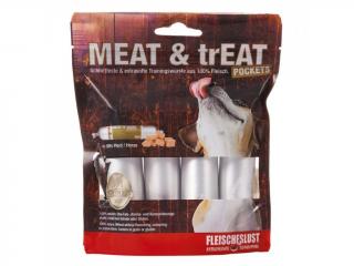 Meat love salámy pre psov Meat and trEAT 100% konské mäso 4x40g