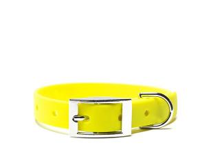 Obojok deluxe neon BioThane® 16mm Farba: beta neon žltá, Obvod: 20 - 28 cm