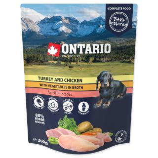 Ontario kapsička pre psov s morčacím mäsom a zeleninou 300g