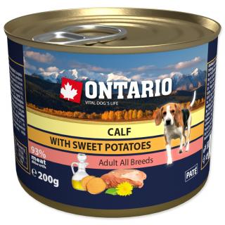 ONTARIO konzerva pre psy Mini Calf 200g - teľacie mäso
