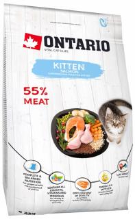 Ontario krmivo pre mačiatka s lososom - Kitten Salmon Vyrábané vo variantoch: 2 kg