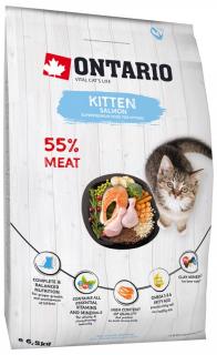 Ontario krmivo pre mačiatka s lososom - Kitten Salmon Vyrábané vo variantoch: 6,5 kg