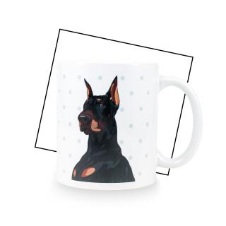 PODPSA Hrnček s motívom Doberman