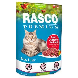 Rasco Premium krmivo pre kastrované mačky s hovädzím mäsom a brusnicami hmotnosť: 2 kg