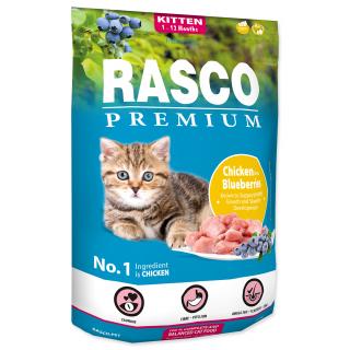 Rasco Premium krmivo pre mačiatka s kuracím mäsom a čučoriedkami hmotnosť: 2 kg