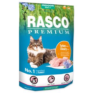 Rasco Premium krmivo pre mačky  INDOOR s morčacím mäsom a koreňom čakanky hmotnosť: 400g