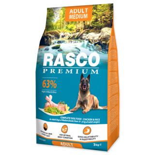 Rasco Premium krmivo pre psy Adult Medium 3kg