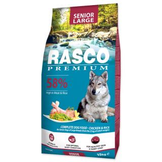 Rasco Premium krmivo pre psy Senior Large s kuracím mäsom 15 kg
