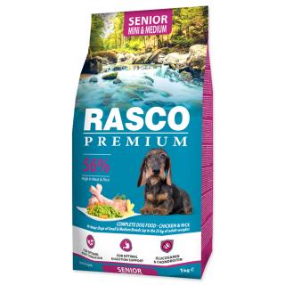 Rasco Premium krmivo pre psy Senior Small & Medium s kuracím mäsom 1kg