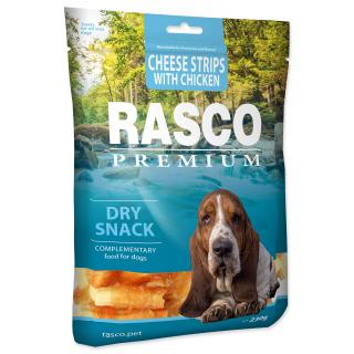 Rasco Premium pamlsok pre psa prúžky syra obalené kuracím mäsom 230g