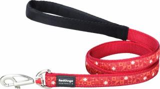 Red Dingo nylonové vodítko pre psa Swiss Cross 1,8m