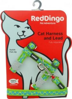 Red Dingo Postroj s vodítkem kočka Stars