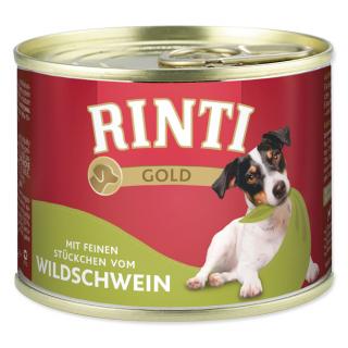 Rinti GOLD konzerva pre psov Wildschwein 185g - diviak