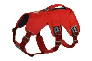 Ruffwear postroj pre psy Web Master™ Multi-Use polstrovaná rukoväť model 2022 veľkosť: XS - 43 - 56 cm, Farba: red sumac