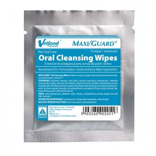 Vetfood dentálne utierky vhodné pre zvieratá  MAXI/GUARD Oral Cleansing Wipes