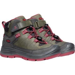 KEEN STEEL GREY/RED DAHLIA REDWOOD MID WP Veľkosť: 31