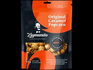 Original Caramel Popcorn BOX 10x100g  - karamelový popcorn Zigmundo