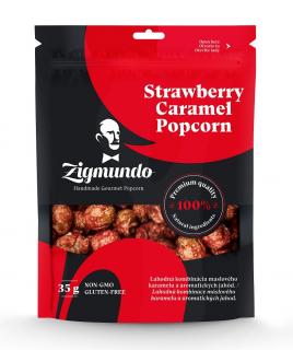 Strawberry Caramel Popcorn 35g  - jahodovo-karamelový popcorn Zigmundo