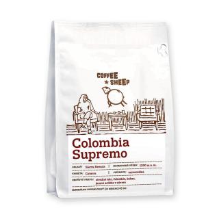 Columbia Supremo  čerstvá mletá káva Coffee Sheep 250 g