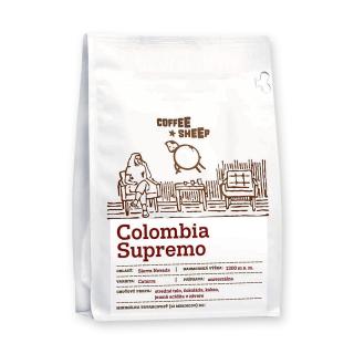 Columbia Supremo  čerstvá zrnková káva Coffee Sheep 250 g