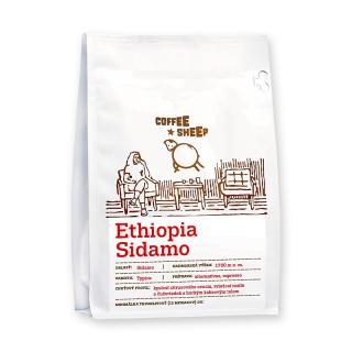 Ethiopia Sidamo  čerstvá zrnková káva Coffee Sheep 250 g