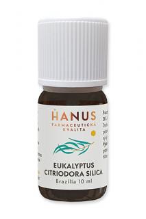 EUKALYPTUS  CITRIODORA 100 % silica  prírodný esenciálny olej 10 ml