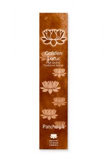 Golden Lotus - Pačuli (Patchouli)  vonné tyčinky 10 ks