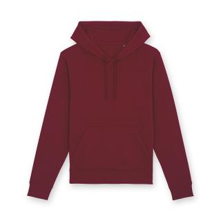 Klasická mikina unisex s kapucňou a klokaním vreckom  Burgundy - 280 GSM L