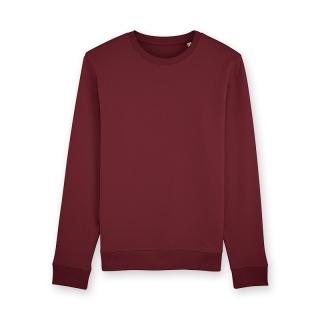 Mikina unisex s výstrihom ku krku  Burgundy - 300 GSM L