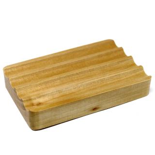 Mydelnička drevená  Vlna 10 x  6,5 x 2 cm