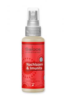 Nachladnutie & imunita - airspray  prírodný osviežovač vzduchu Saloos 50 ml