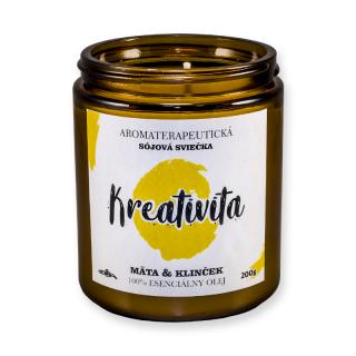 Sviečka sójová aromaterapeutická  Kreativita