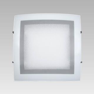 ARCADA CEILING stropné štvorcové svietidlo sklenené biele 310x310 1xE27 45004