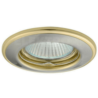 Bodové svietidlo okrúhle pevné saténový nikel/zlaté HORN CTC-3114-SN/G 02820