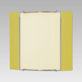 CEILING nástenné štvorcové svietidlo sklenené žlté 1xE27 1350