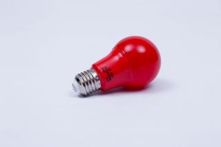 Červená LED žiarovka 7W E27 6500K AN92