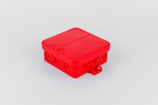 Červená nadomietková krabica 85x85x37 IP55 33271201 ELKOEP