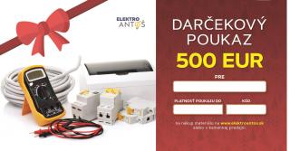 Darčekový poukaz v hodnote 500€ - elektronický