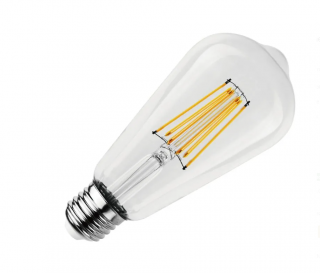 Dekoračná LED žiarovka E27 12W 4000K ST64 filament ZLF925 NEDES
