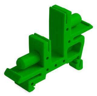 Držiak pre 2 mosadzné svorkovnice 1,5-25mm² plastový zelený E03PE ELCON