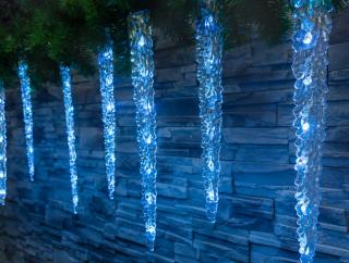 ICICLE Vianočná svetelná reťaz cencúle 5+2,7m 65LED modré IP44 8091130